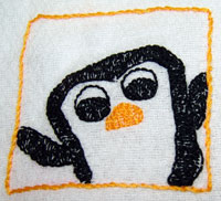 New Design: Peeking Penguin