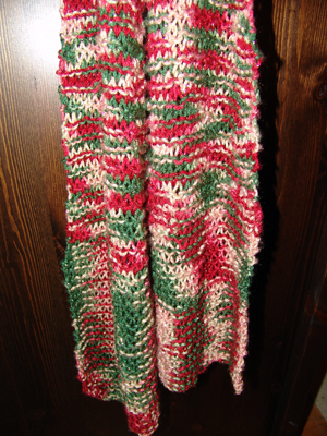 Knit Christmas Scarf