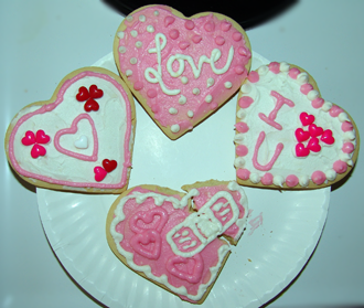 Valentine's Day cookies