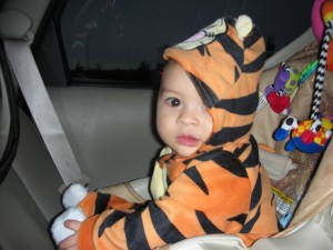 Jayden as Tigger