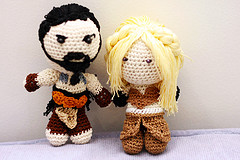 Khal & Daenerys Crocheted Dolls by Deadcraft.com