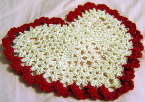 Crochet Heart-Shaped Doily Р’В« Bethany J. Mitchell